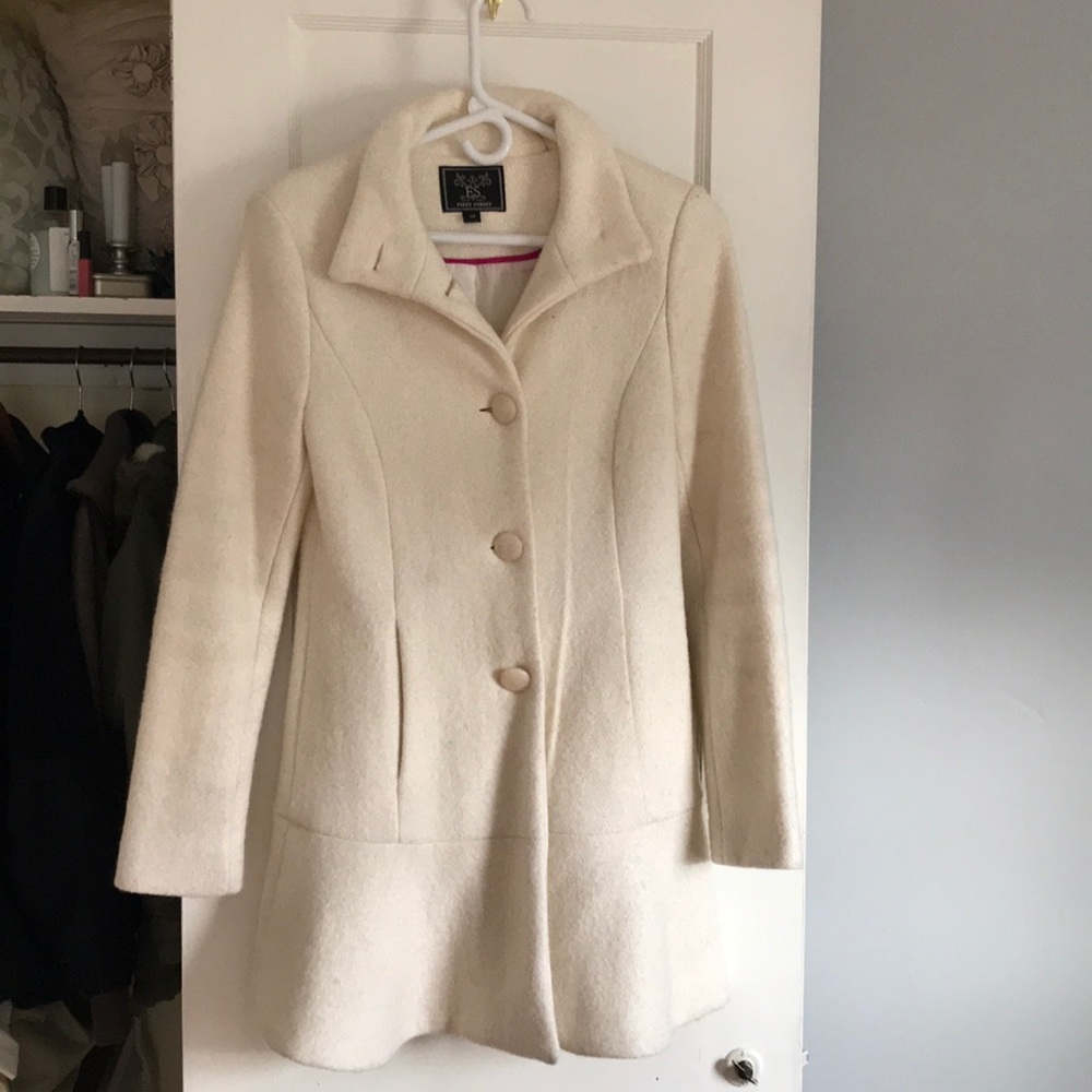 Fleet Street cream pea coat